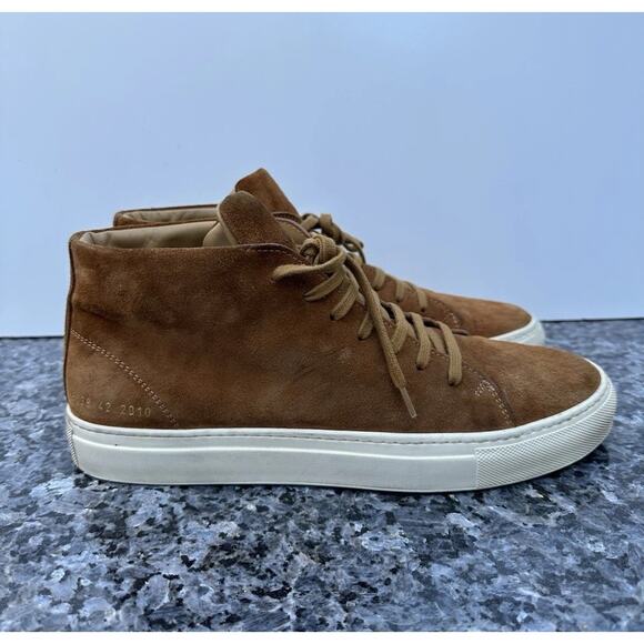 Common Projects 5139 Mens Suede Sneakers Size EU 42 Brown